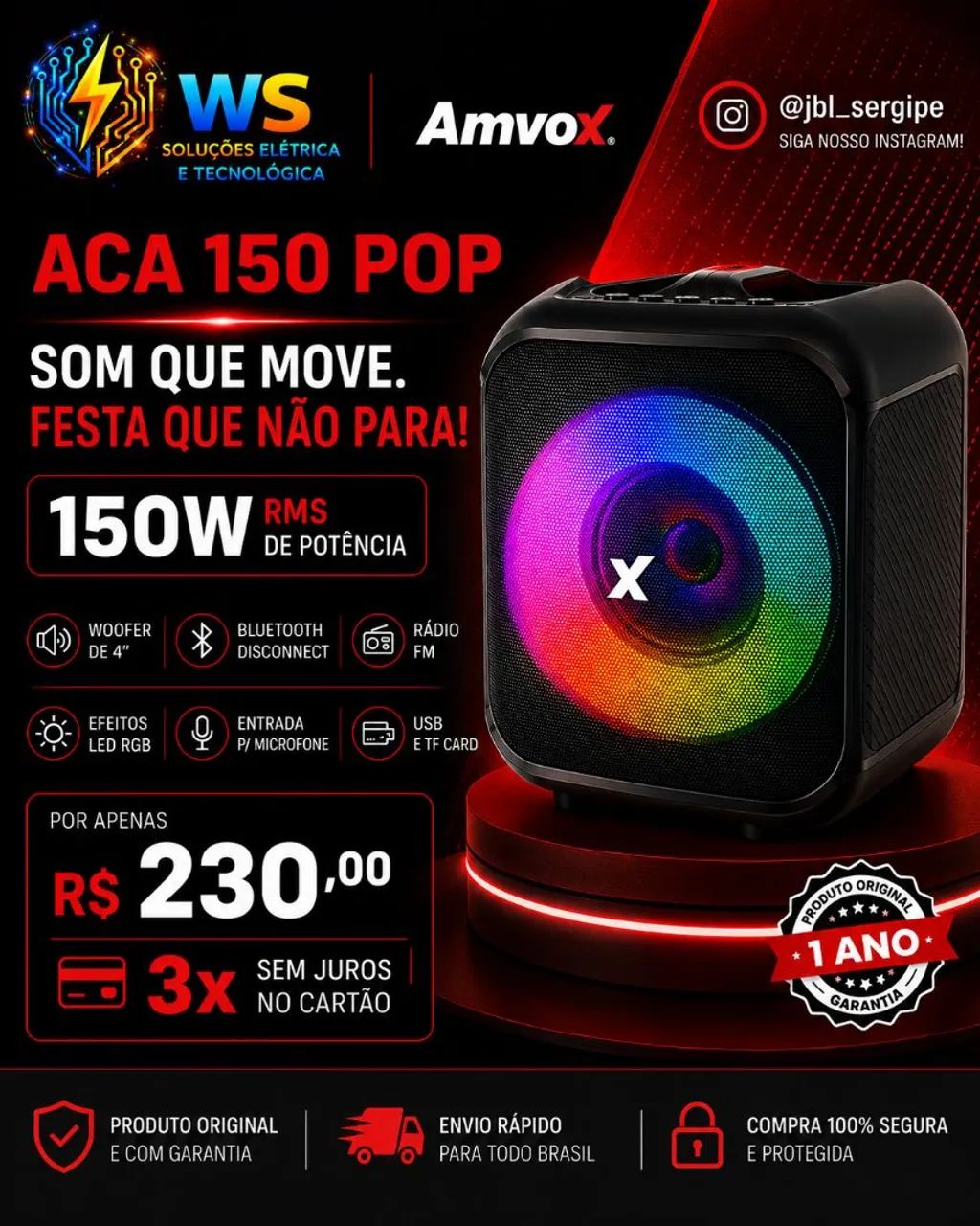 CCAIXA AMVOX ACA 150 POP 150W