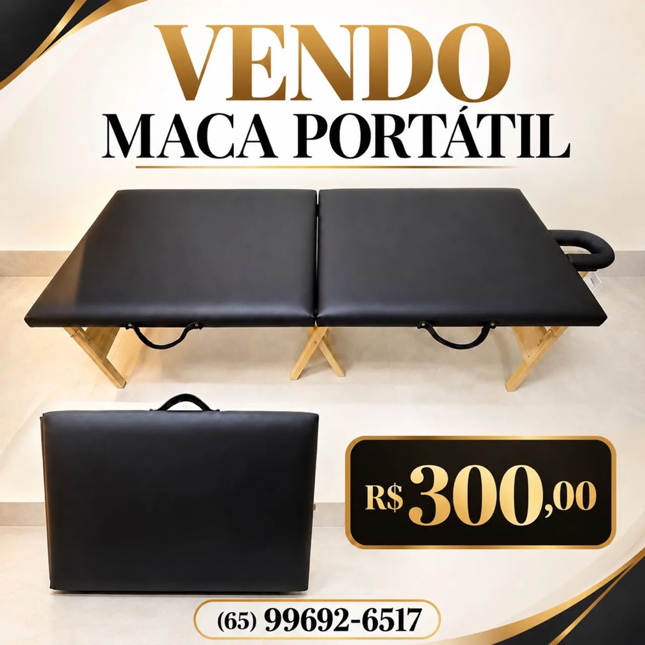 Vende se maca portátil 