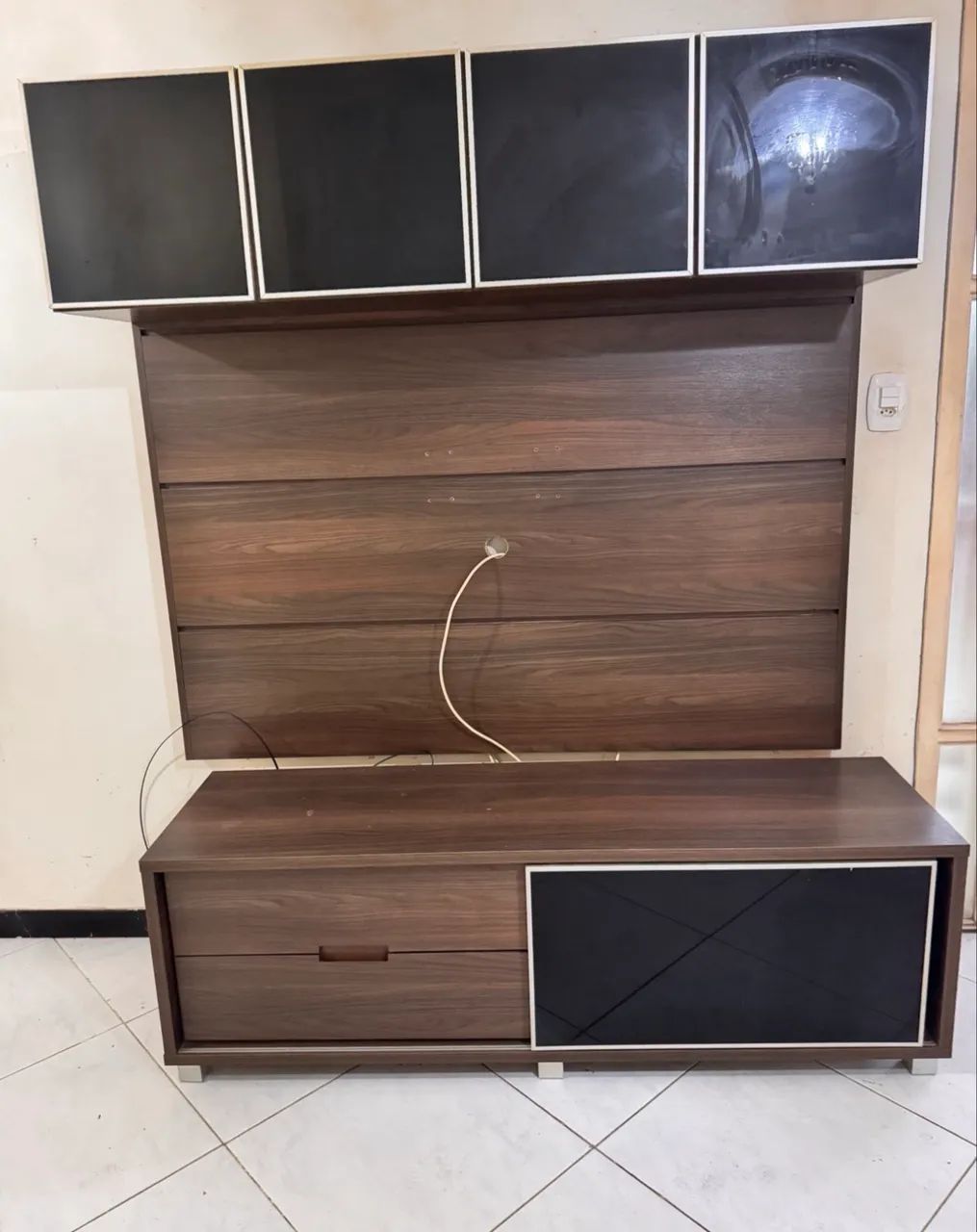 Rack com painel 