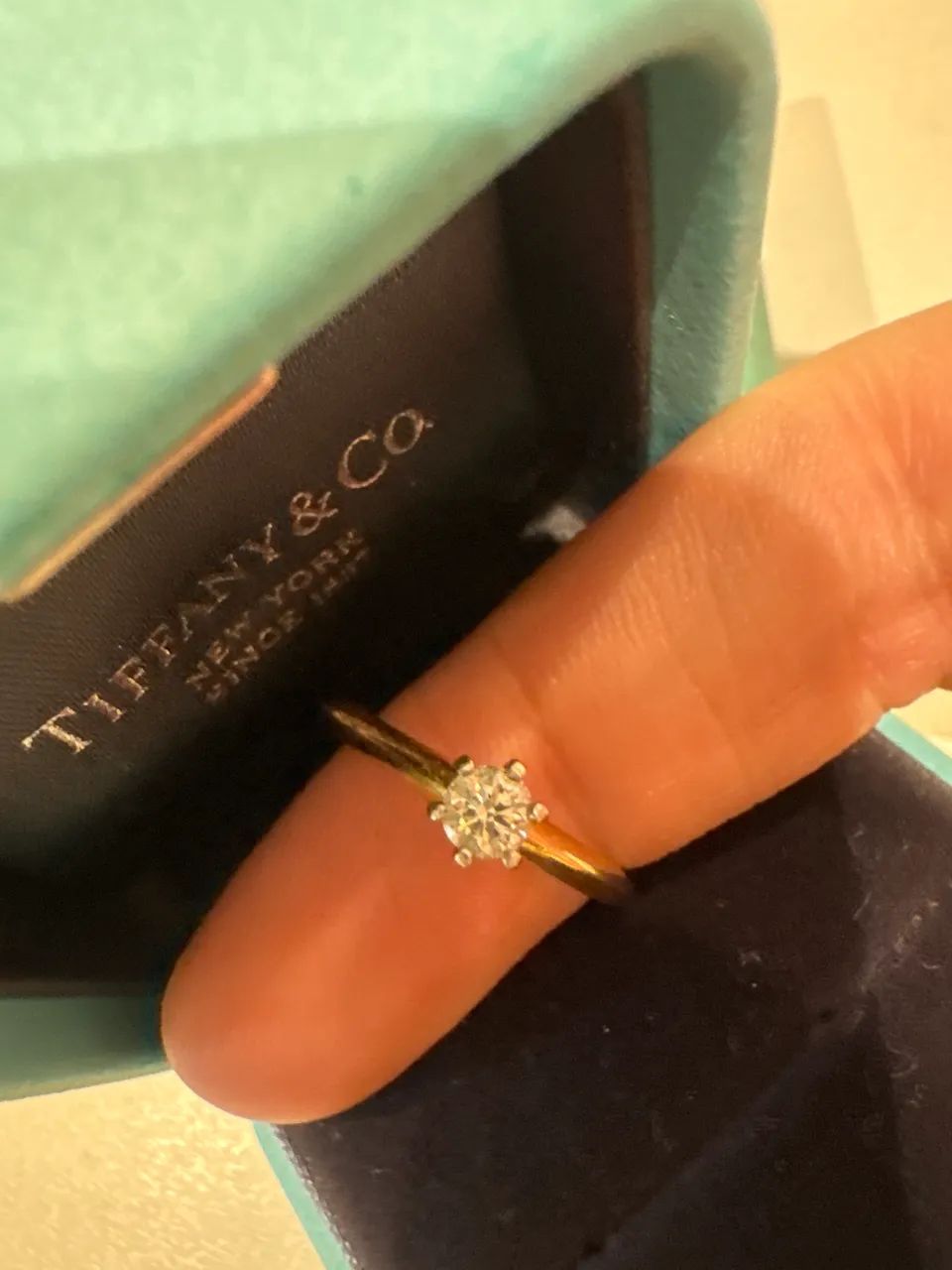 Anel noivado  Tiffany & Co. original ouro rose - Foto 4