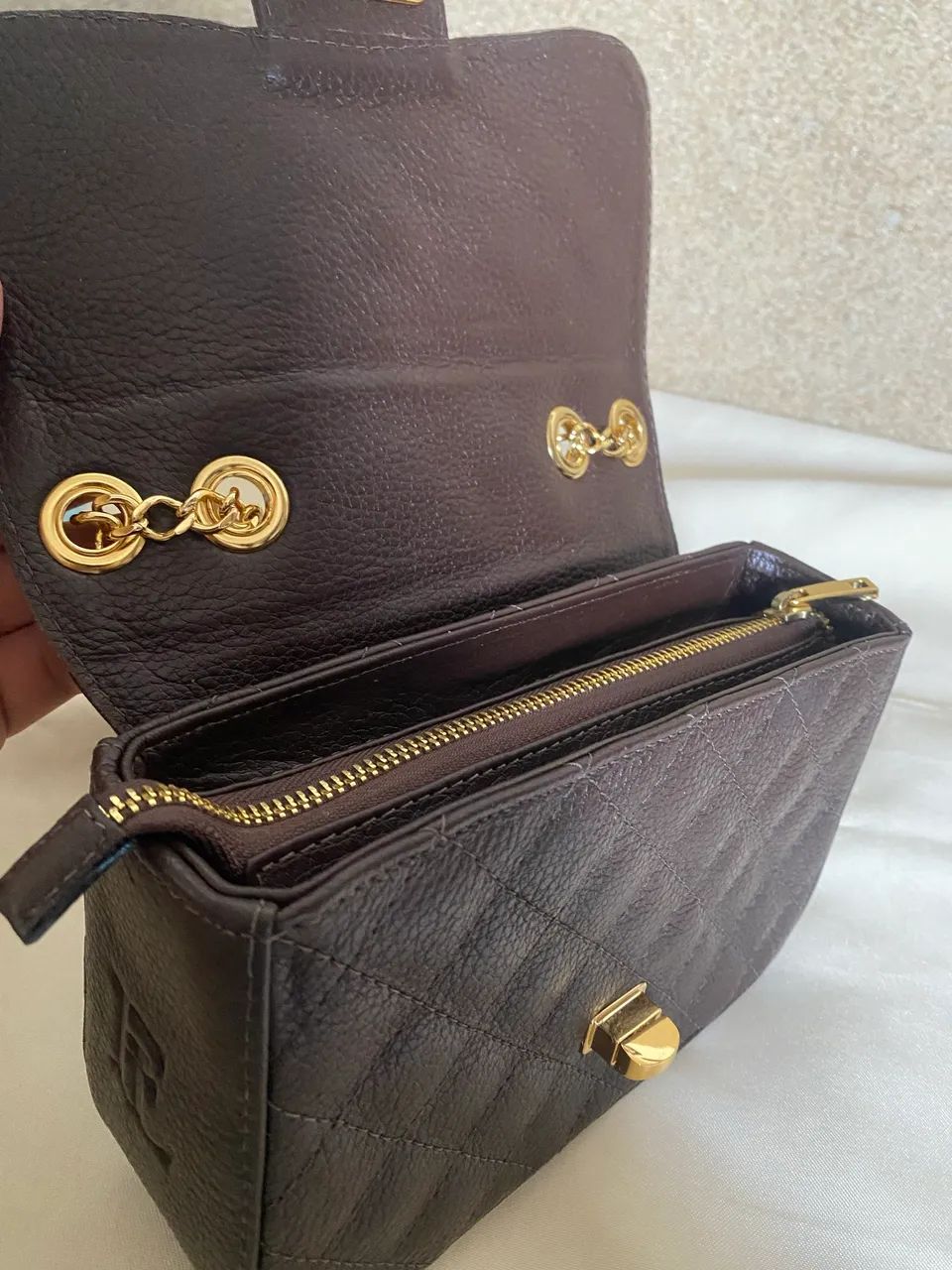 Bolsa em Couro Legítimo nova - Foto 3