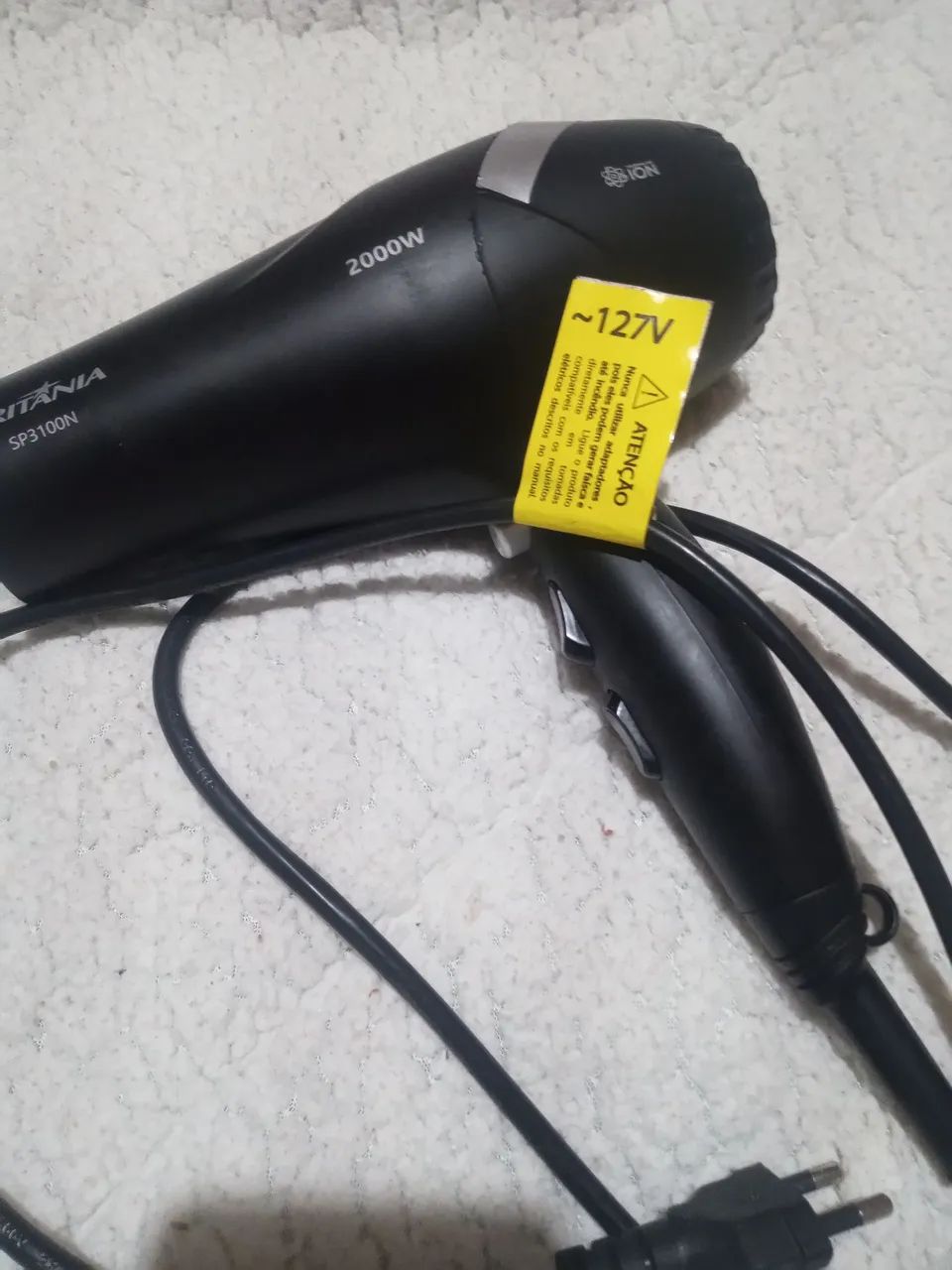 Secador de cabelo da marca Britânia praticamente novo funcionando perfeitamente - Foto 3