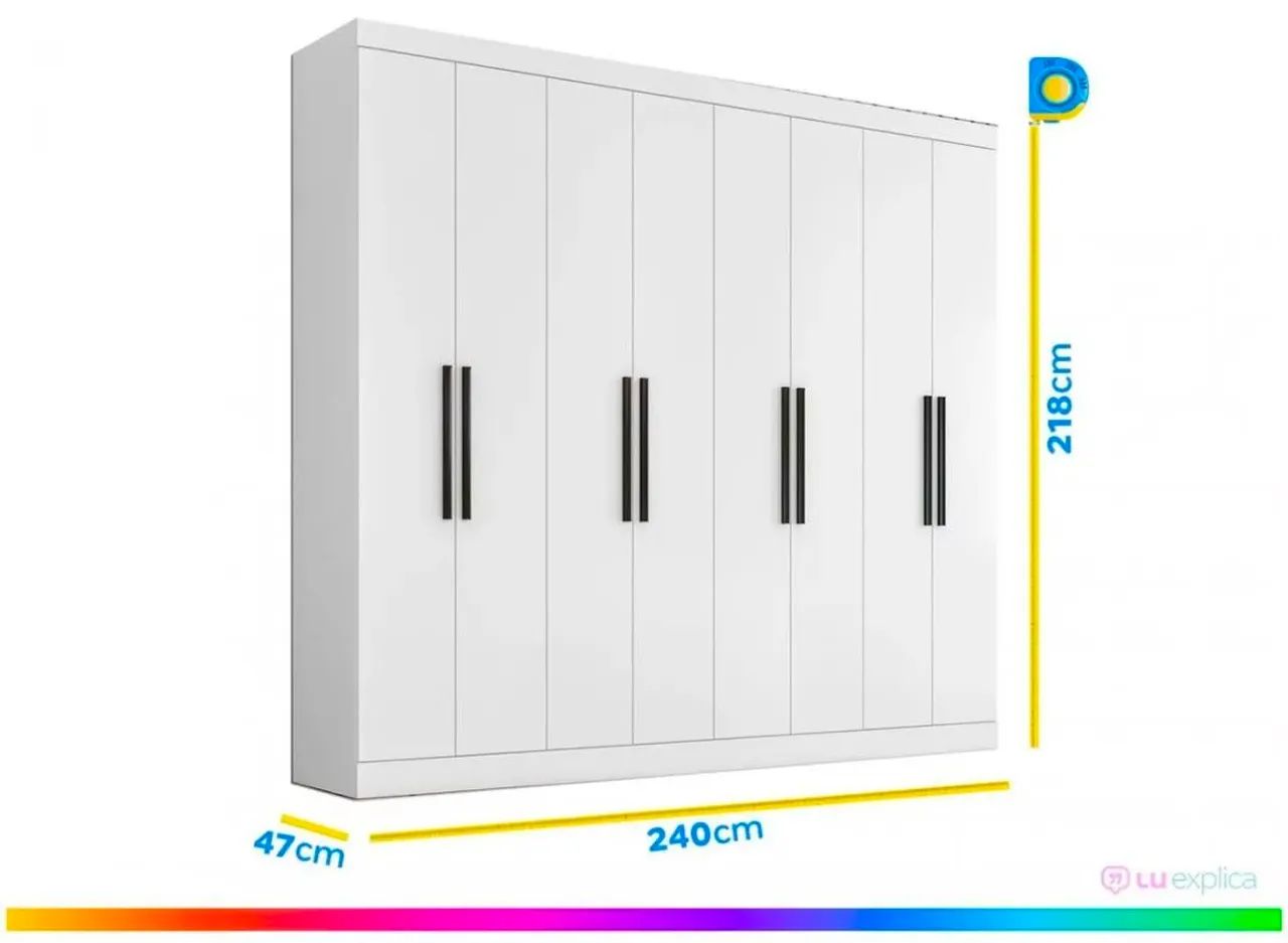 GUARDA-ROUPA 8 PORTAS