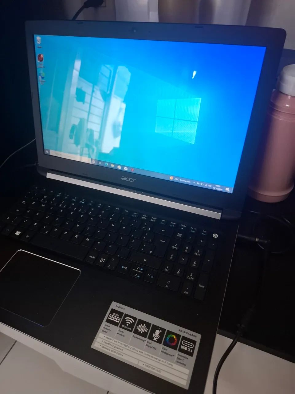 Notebook acer core i5 com 12 gigas ddr4  - Foto 2