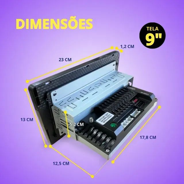 MULTIMÍDIA AUTOMOTIVO 1DIN RA923 - Foto 4