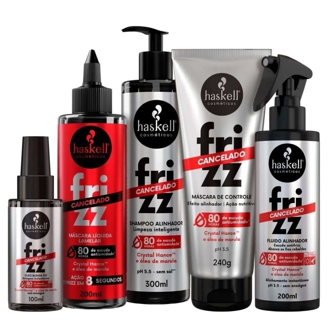 Kit Haskell Frizz Cancelado ? 5 produtos 