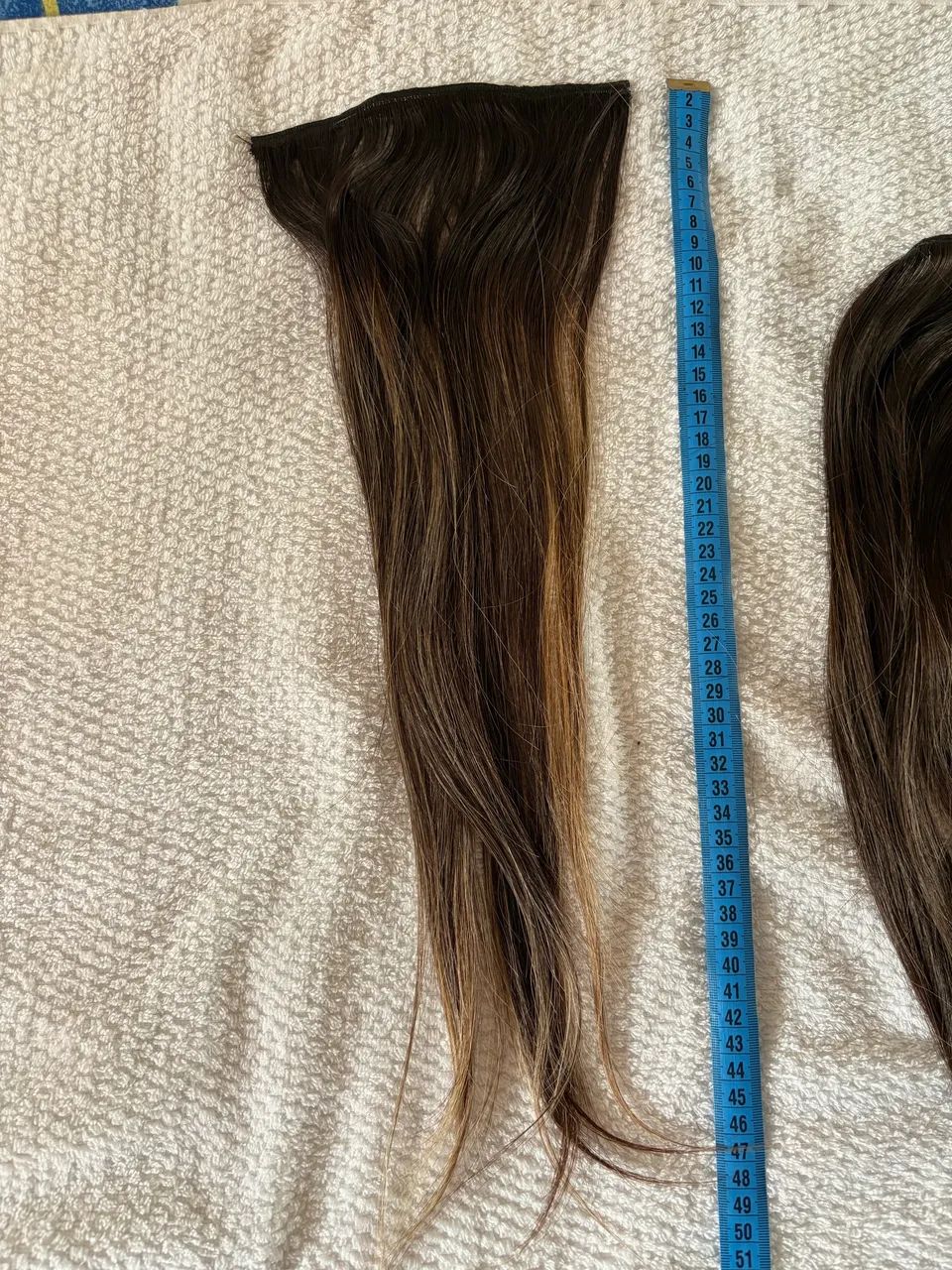 Mega hair castanho claro com luzes 6 fitas - Foto 5