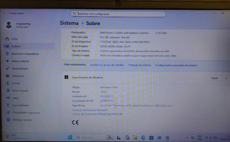 Notebook Lenovo Thinkpad E14 Gen3 Ryzen 5 5500u  - Foto 2