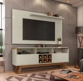 Conjunto Sala Rack Larimar Painel Chanel TV Até 50 Polegadas - Fazemos Entregas!! - Foto 2