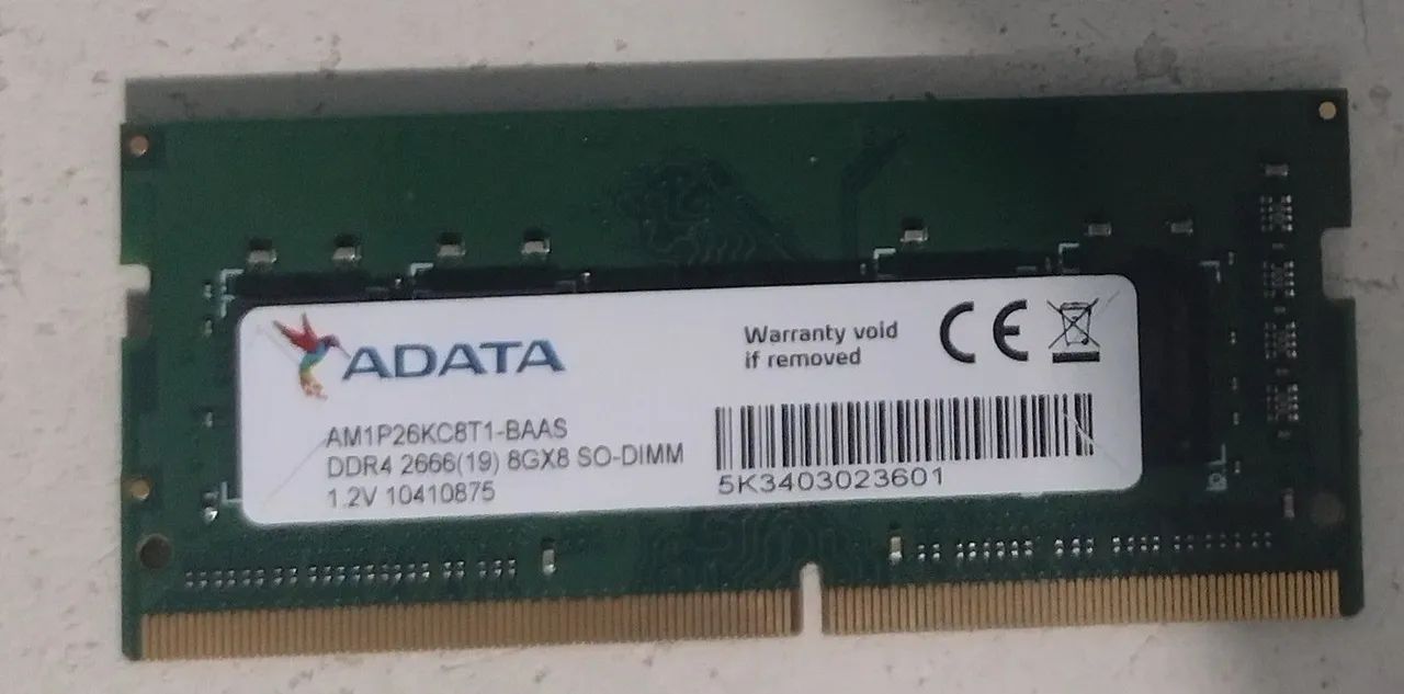 8GB DDR4 Notebook Memory