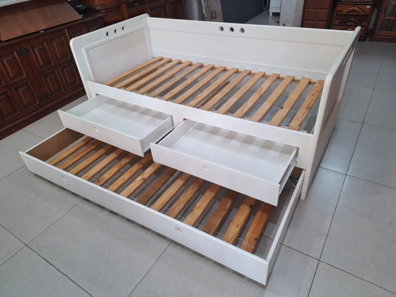 Cama com auxilia mdf 78  - Foto 2