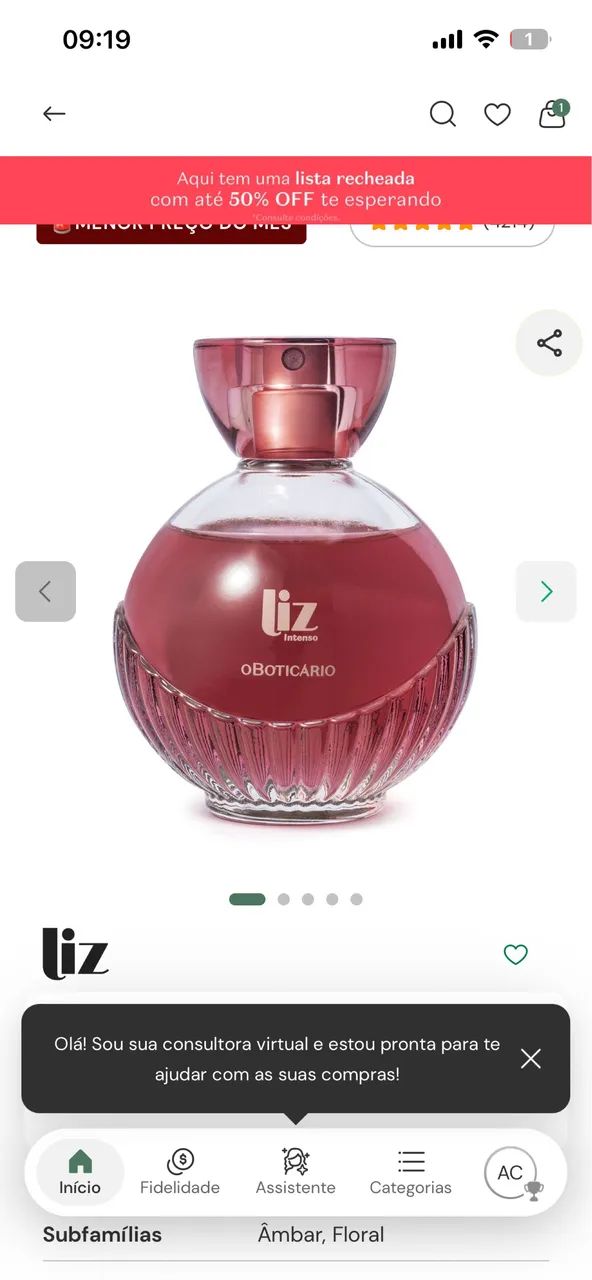 Perfume oboticario liz intenso 