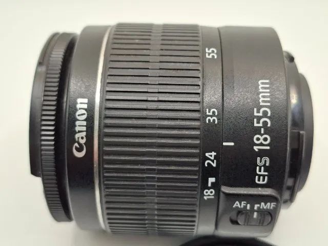 Lente Canon EF-S 18-55mm f/3.5-5.6 III AF Filtro UV Bom Est Gar Loja - Foto 5