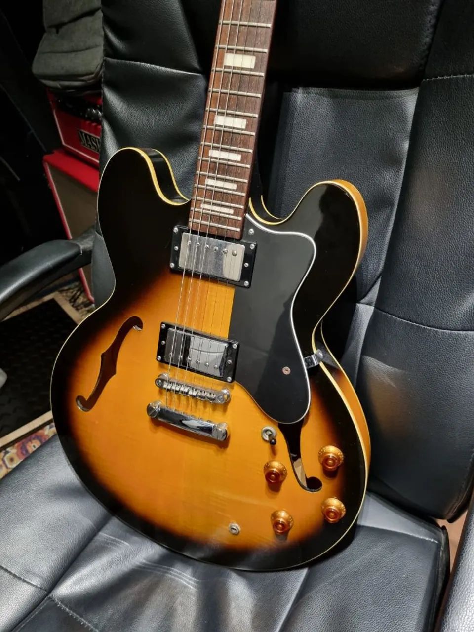 GUITARRA EPIPHONE DOT SUPER VS SUNBURST - Instrumentos musicais