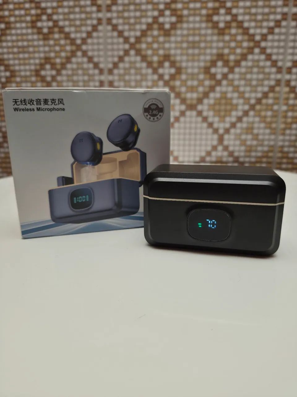 Microfone Wireless Duplo Tipo C com estojo de carregamento - Foto 5