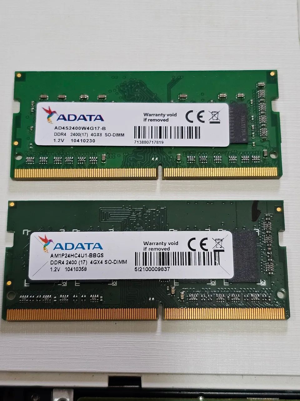 Kit 8GB Ram Adata DDR4 2400MHz Notebook 2x4GB