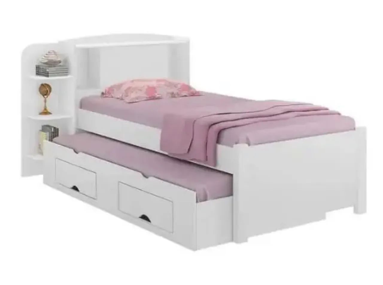 Linda Cama de Casal com Auxiliar e Sapateira  - Foto 4