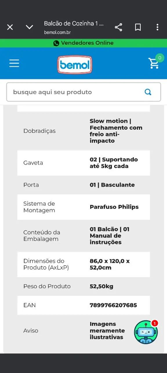 Vendo Balcão MDF Novo - Foto 5