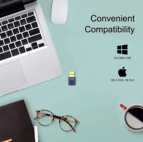 adaptador WiFi, 150Mbps, placa de rede sem fio, Bluetooth 4.0, - Foto 3