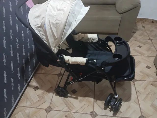 Carrinho de bebê com bebê  conforto  - Foto 4