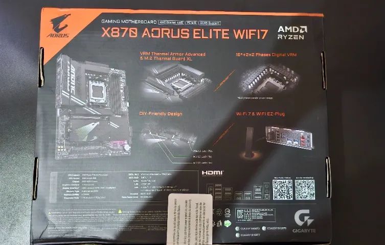 Placa Mãe Gigabyte X870 AORUS Elite WiFi7 - Foto 2