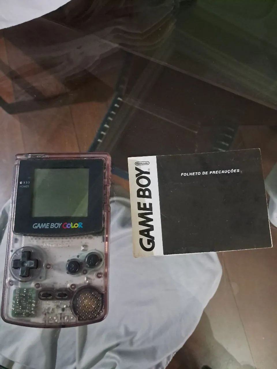 GameBoy Color Transparente Roxo (Com Jogos)