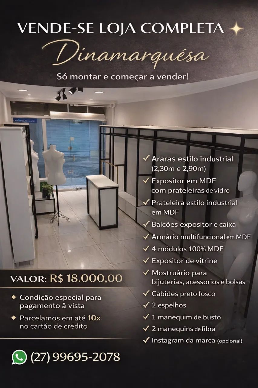 VENDE-SE LOJA COMPLETA 