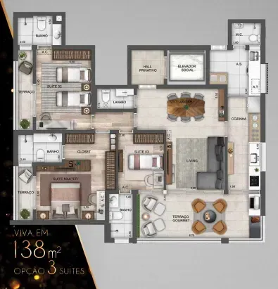 PLANTA 138m²