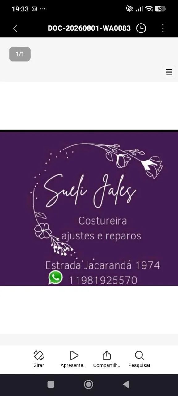 Sueli costureira 