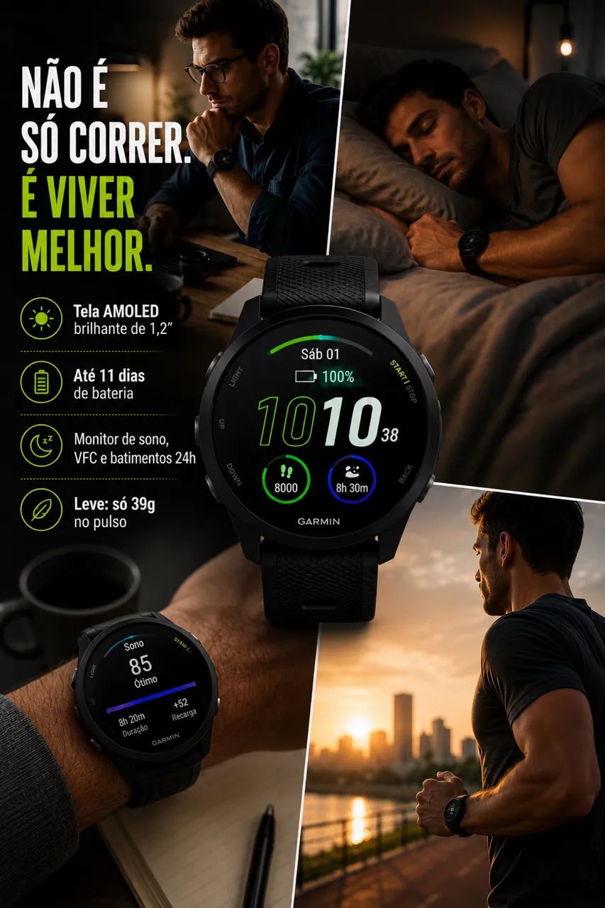 Relógio Garmin 165 - Foto 2