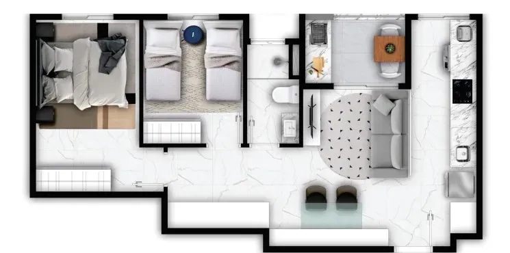PLANTA 49m²