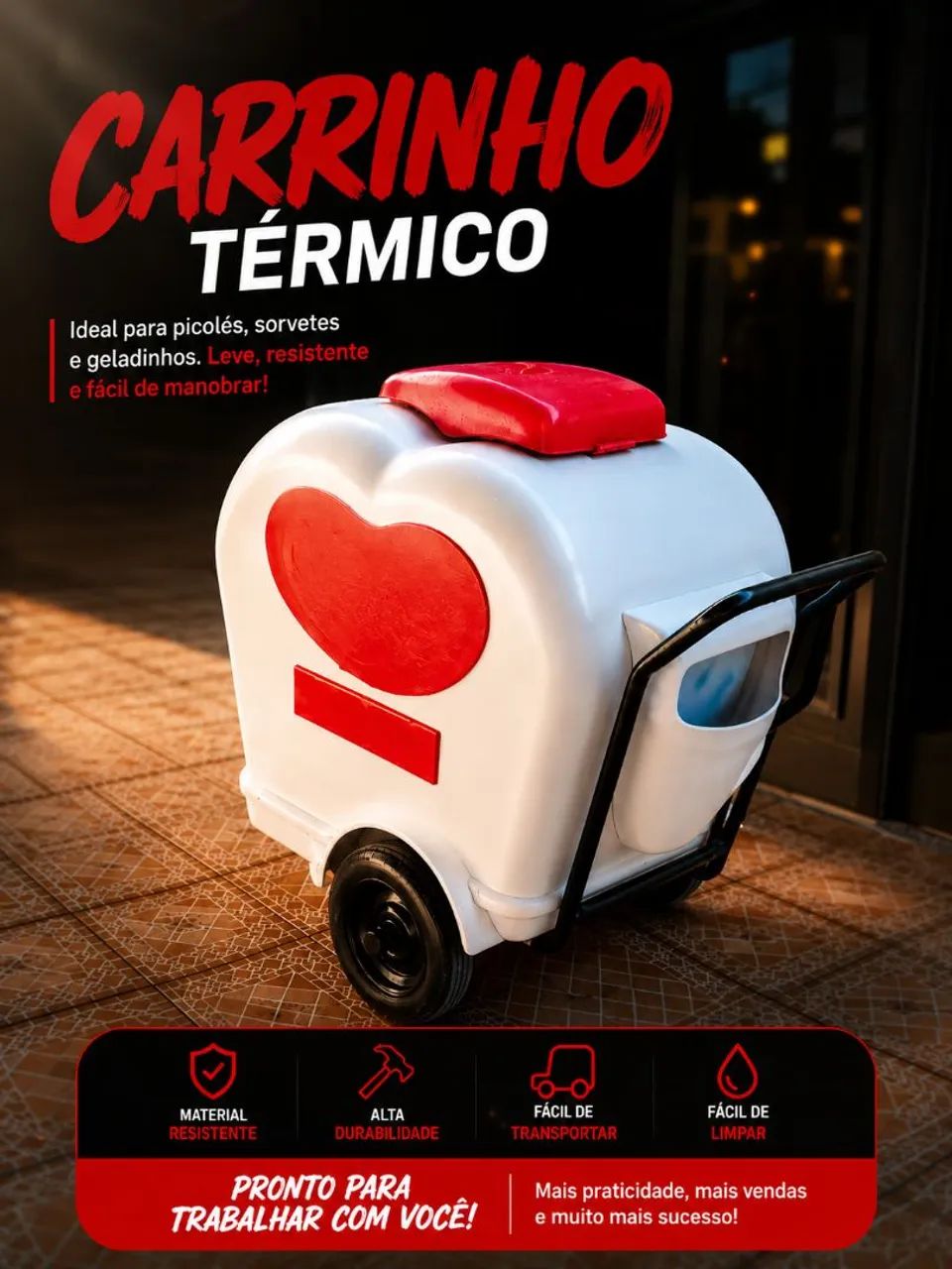 Carrinho termico gourmet 