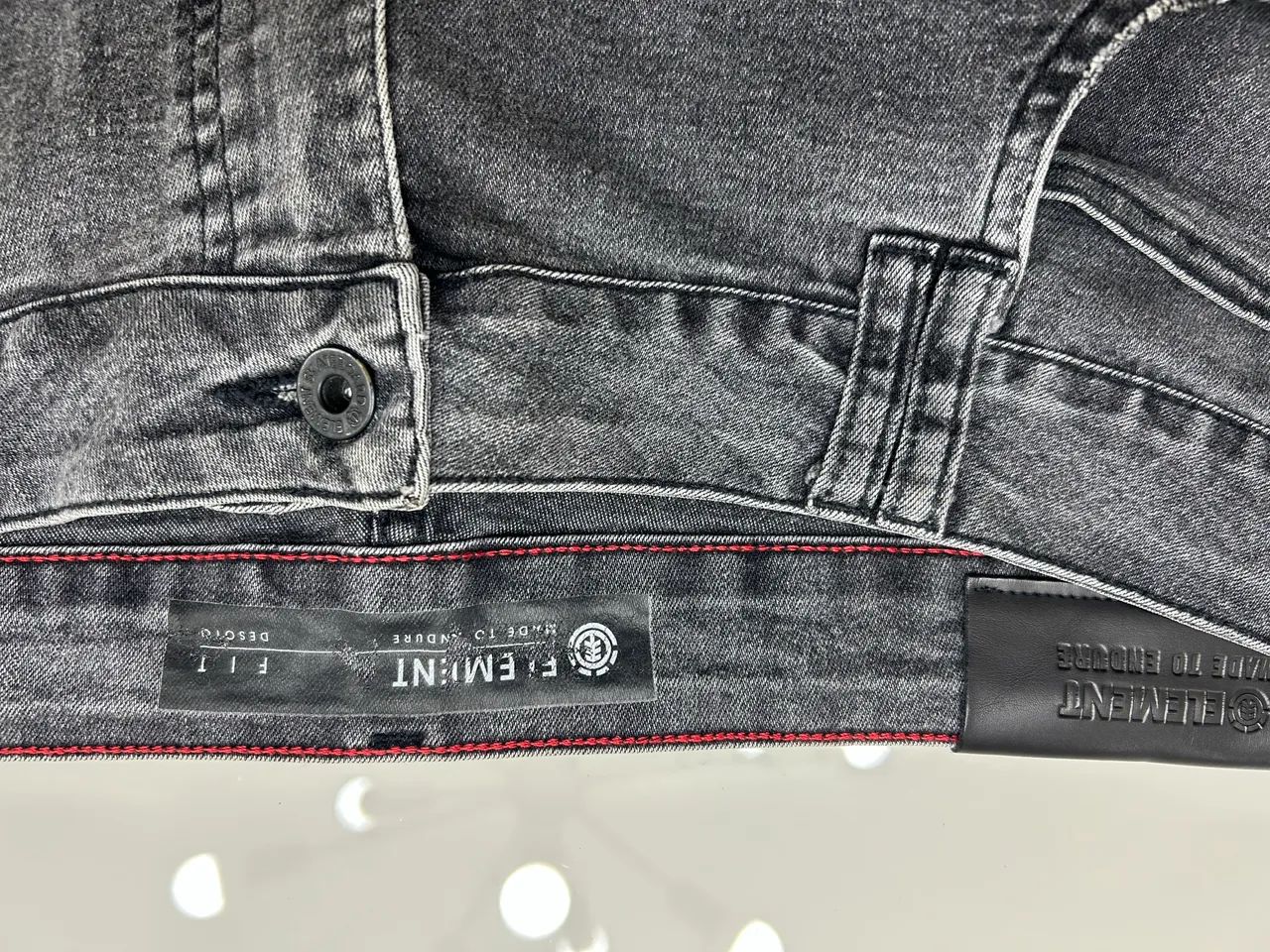 Calça jeans element preta tamanho 46