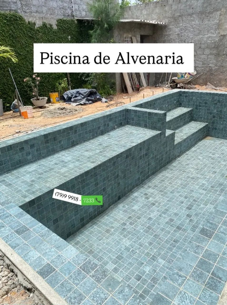 Piscina de alvenaria