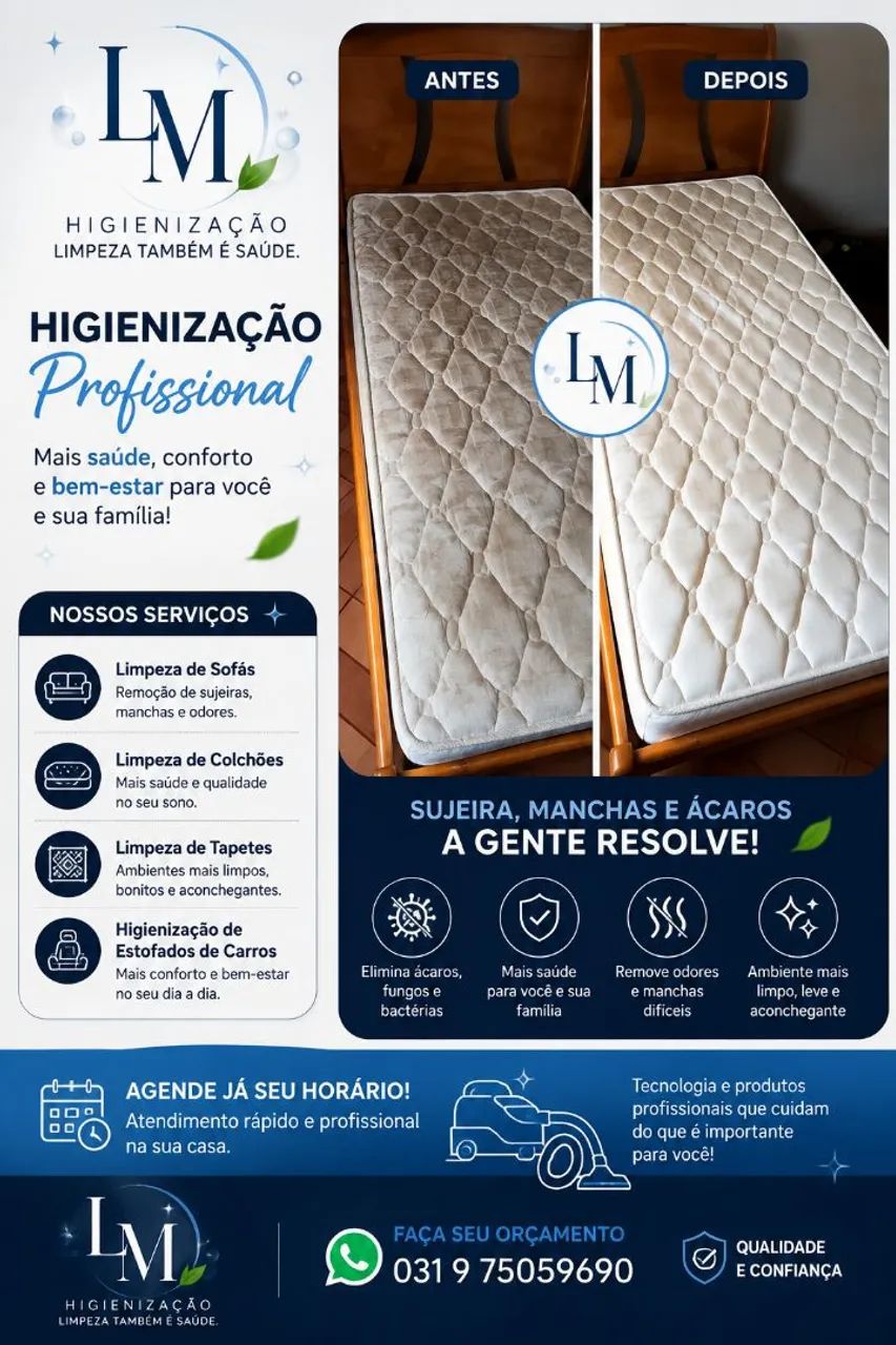 LM HIGIENIZAÇAO DE ESTOFADOS
