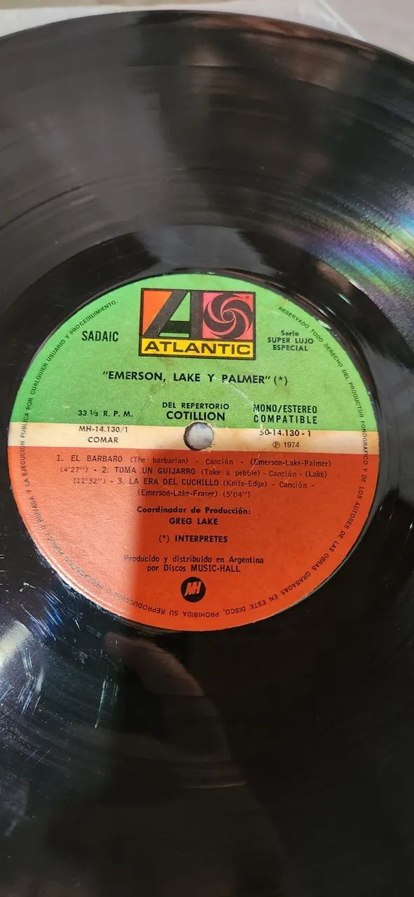 Disco de vinil EMERSON LAKE & PALMER lp - Foto 5