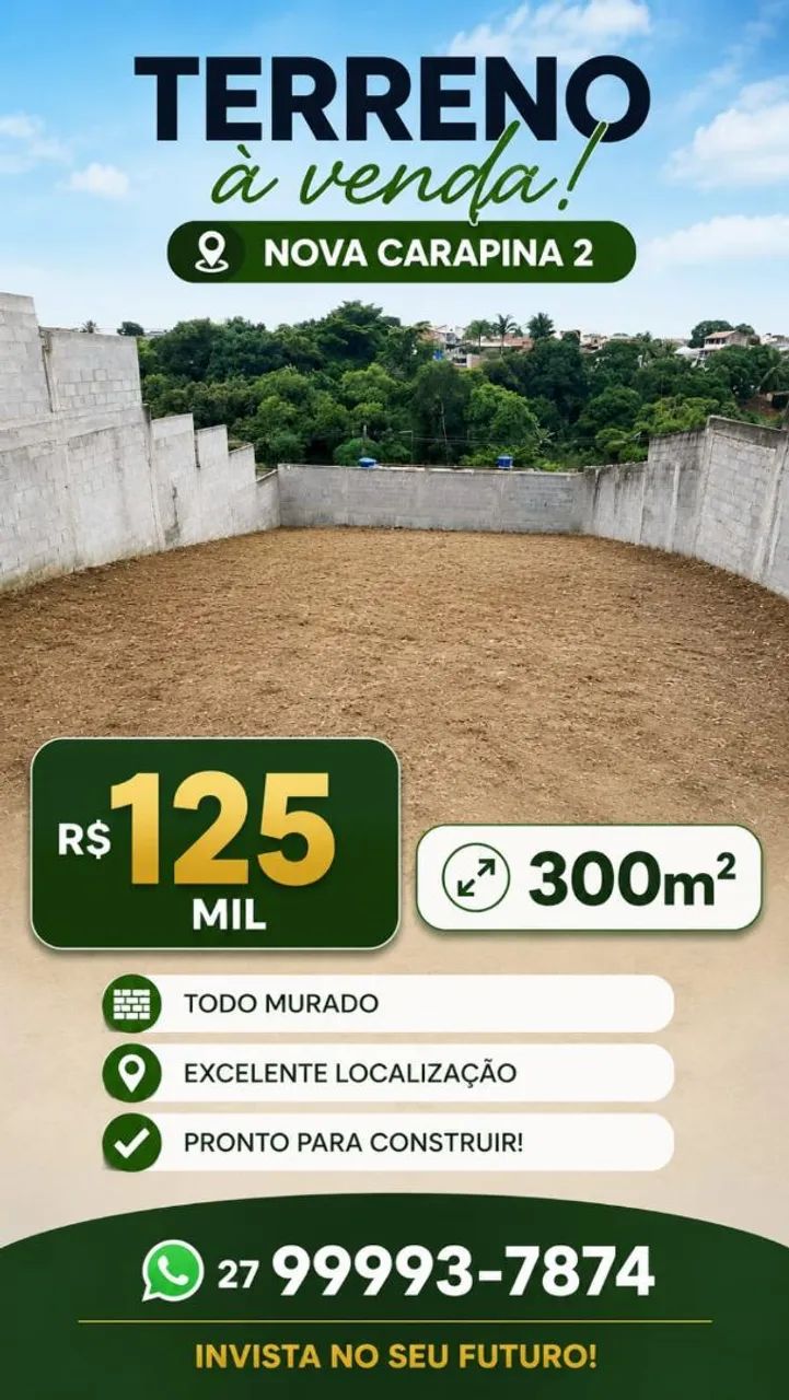 Terreno murado em Nova Carapina II