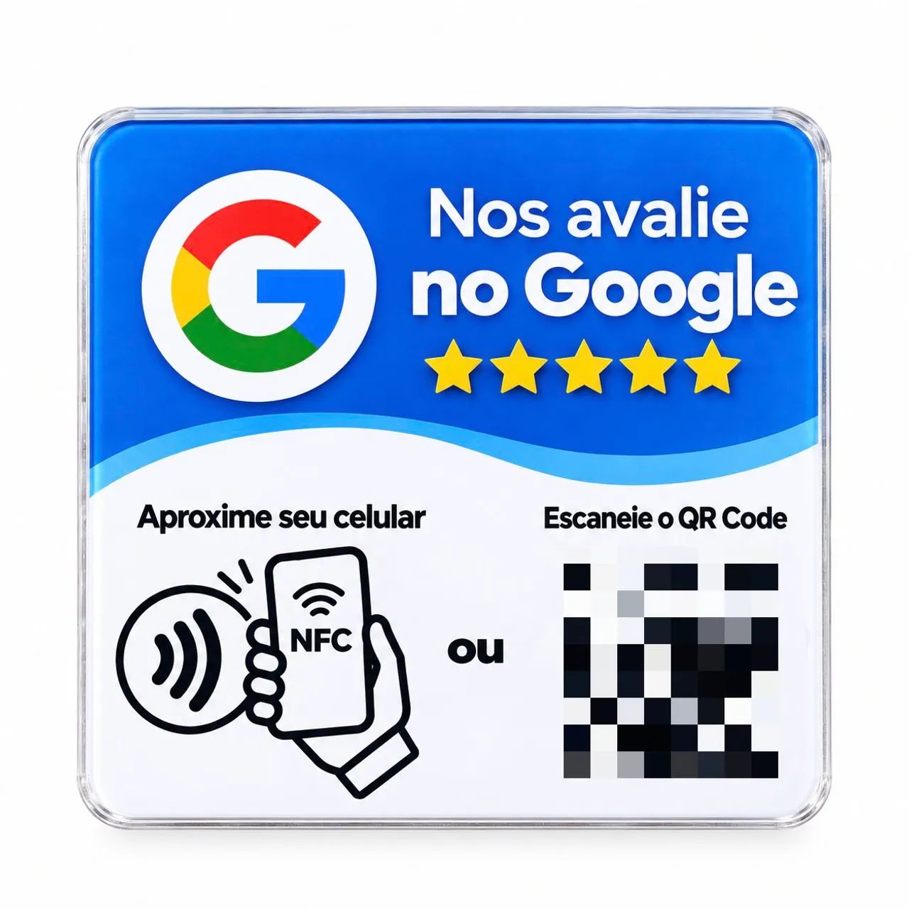 Placa NFC + QR Code | Google, WhatsApp e Instagram - Foto 2