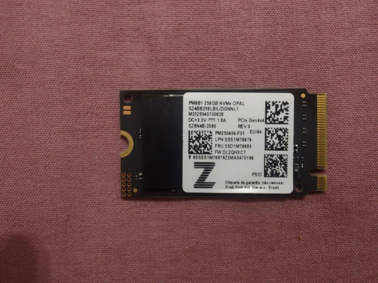 SSD nvme M.2 256gb