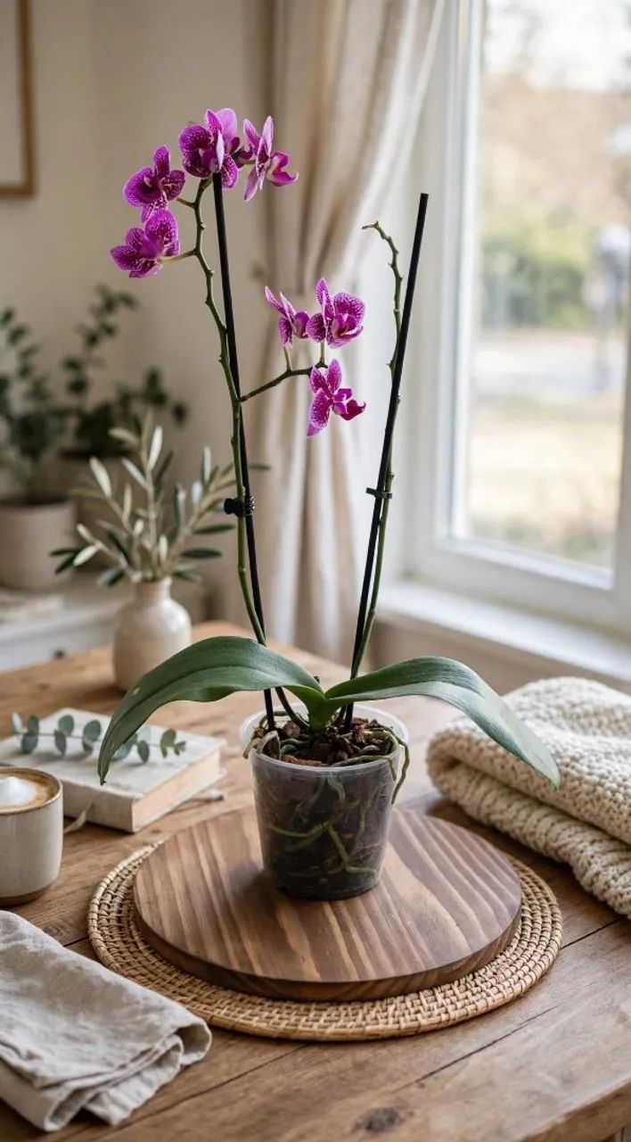 Mini orquídeas roxa - Foto 3