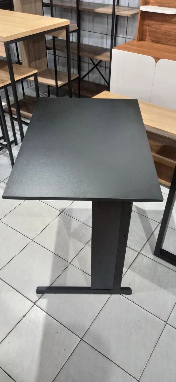 Mesa preta para escritório  - Foto 4