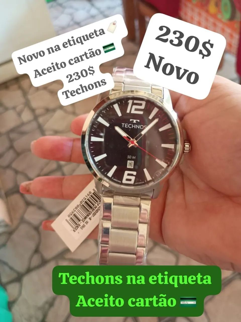 Relógio techons novo na etiqueta ?
