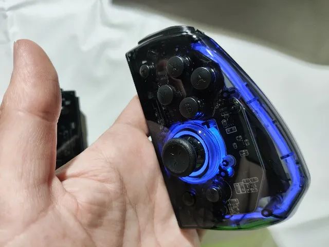 Controle Joypad Nintendo Switch/Switch Oled IINE Elite V2 Transparente - Foto 2