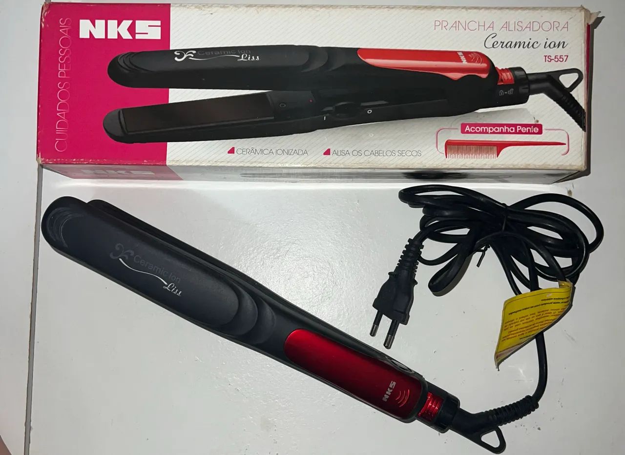 Prancha Alisadora NKS Ceramic Ion - BIVOLT   ?ACEITO PROPOSTA? - Foto 2