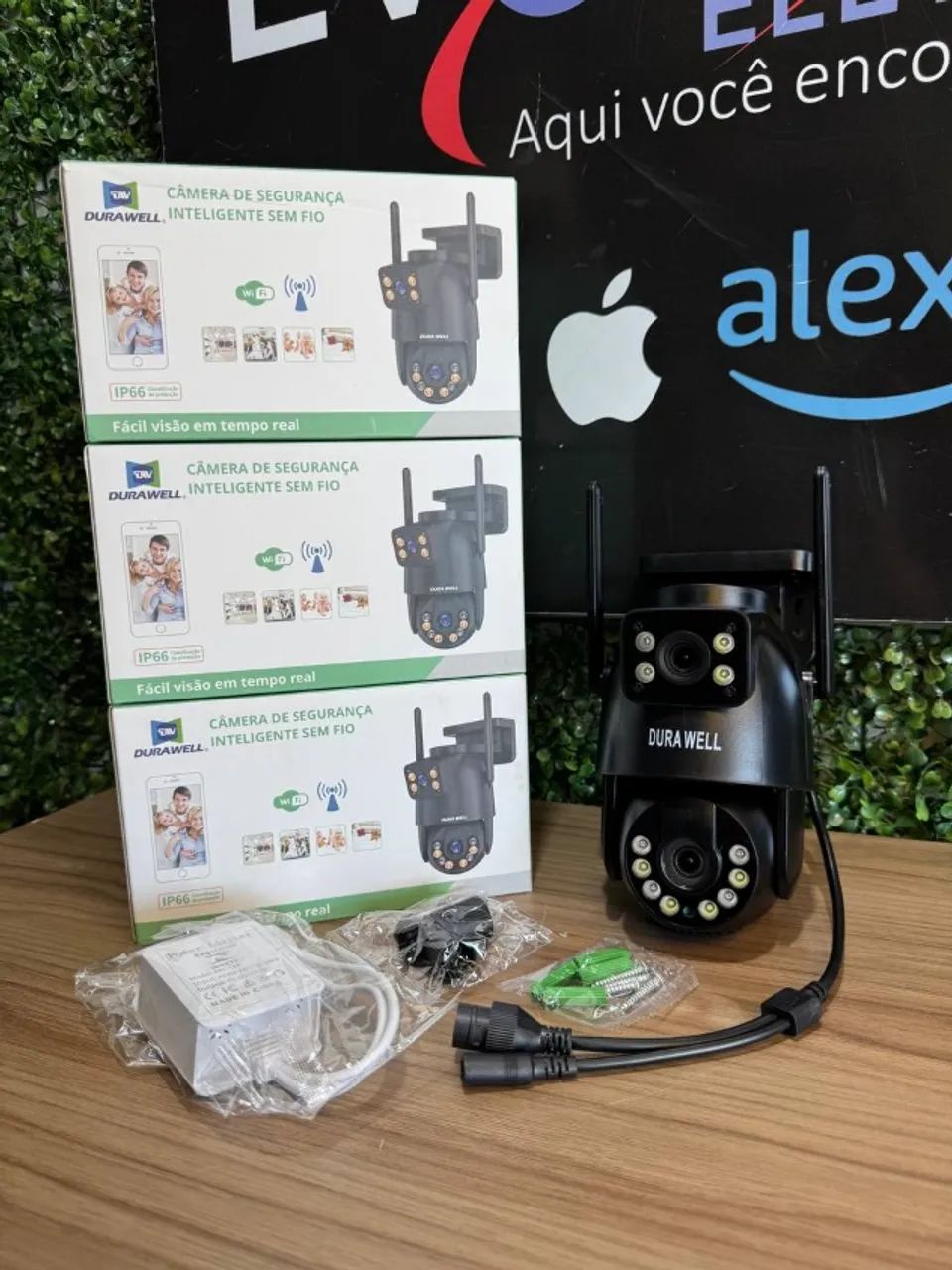 Câmera de Segurança Externa Lente Dupla Preta APP YOOSEE Durawell - PRODUTO NOVO - Foto 4