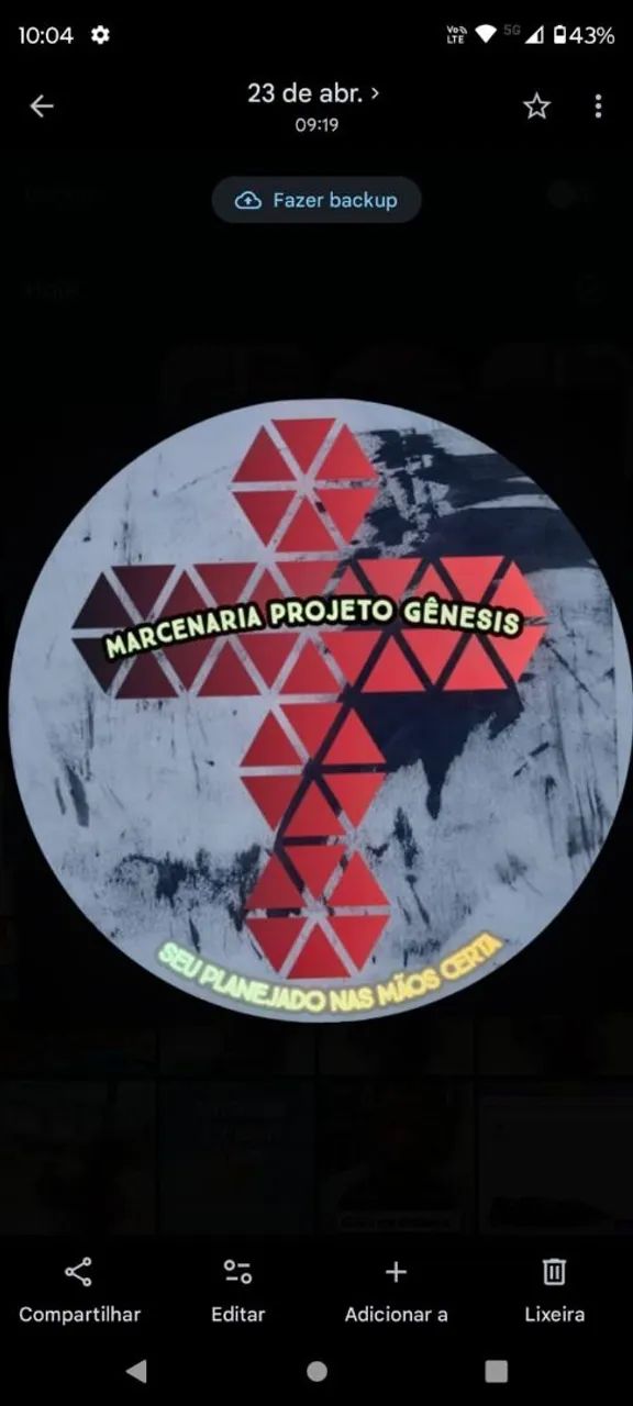 Marcenaria projeto Gênesis 