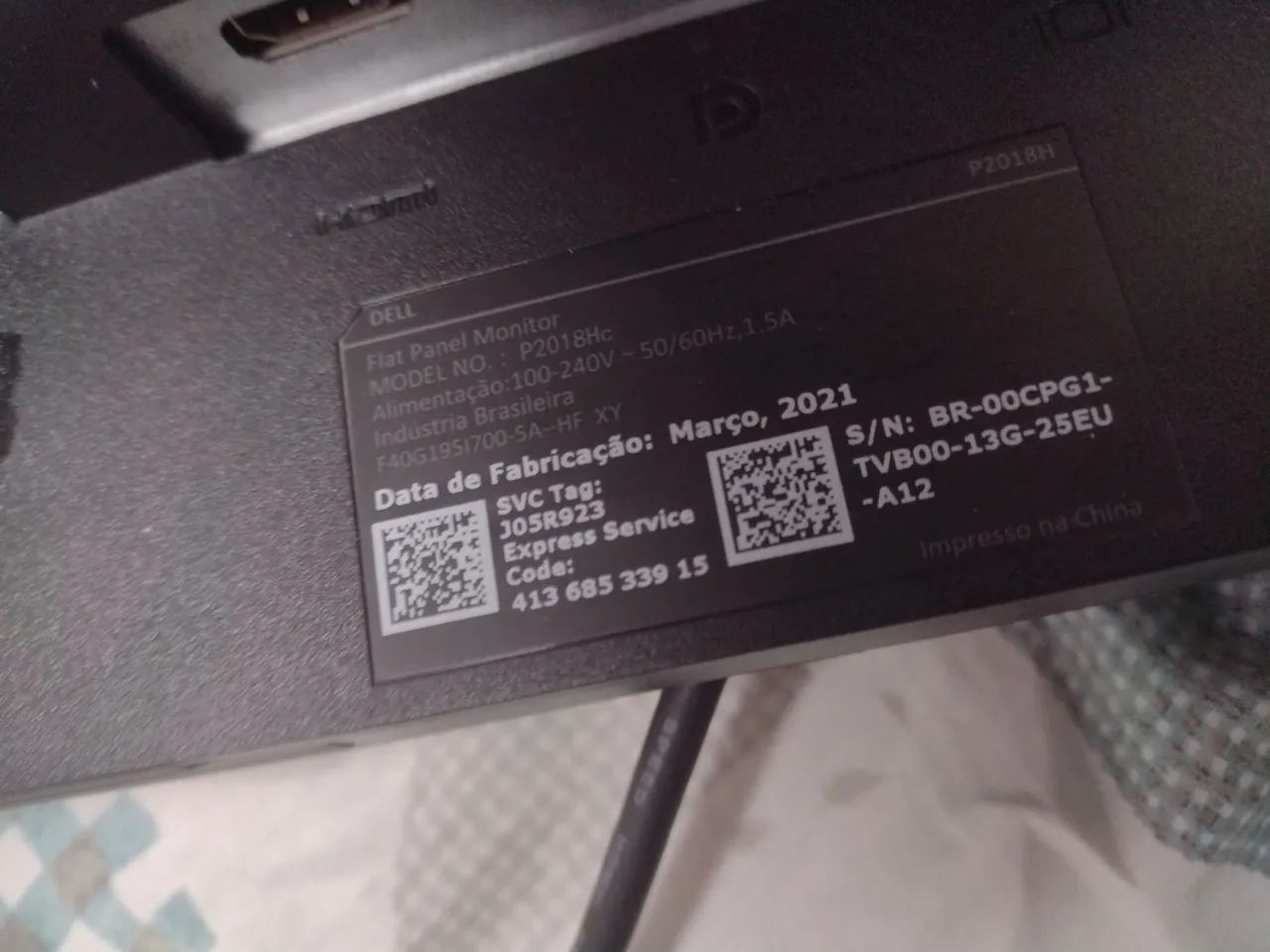 Monitor Dell 20 polegadas em estado de novo com regulagem de altura. Sem avarias. - Foto 3