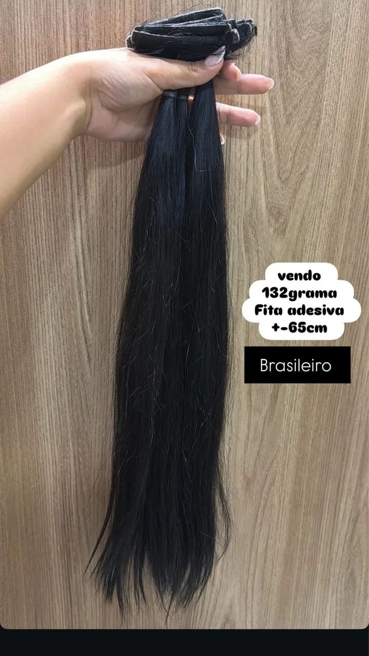 Cabelo brasileiro 65 cm