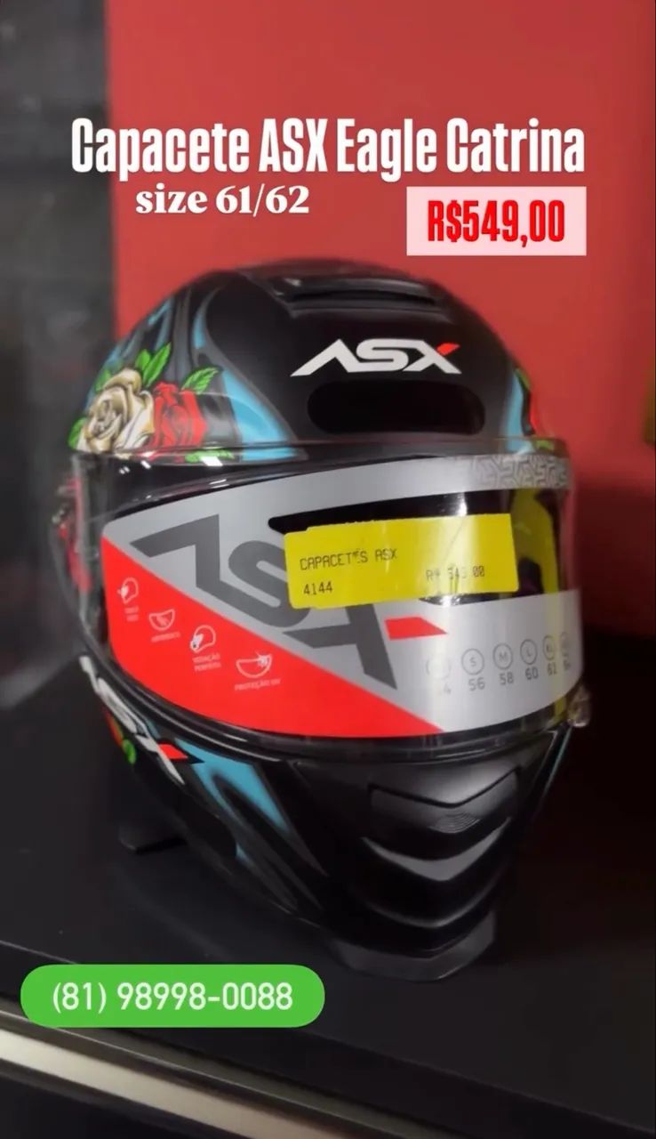 CAPACETE ASX EAGLE CATRINA - Foto 2