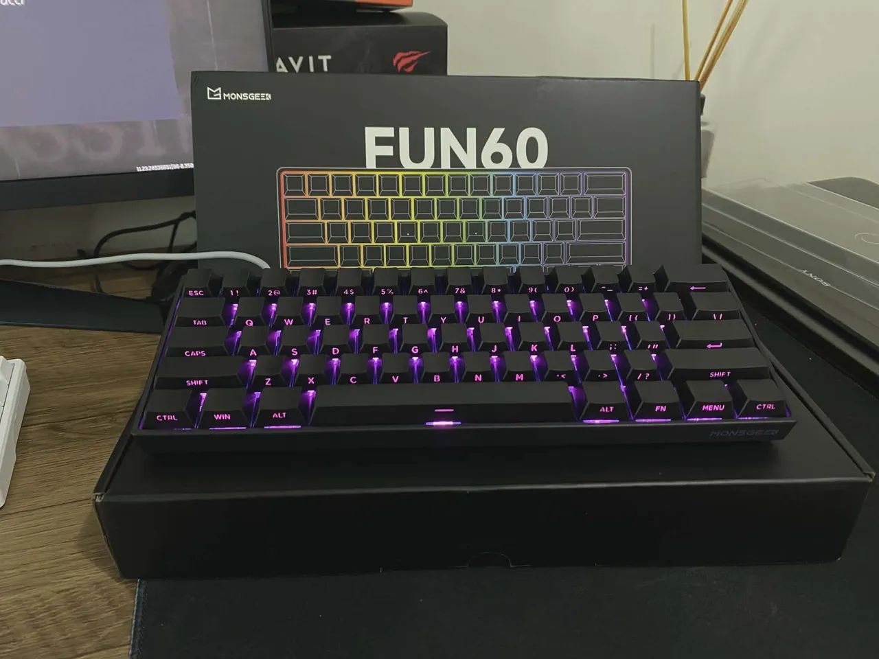 Teclado Magnético Gamer Fun60 Pro Black - Foto 3